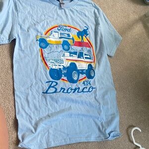 Ford Sky Blue Tee with Bronco Logo